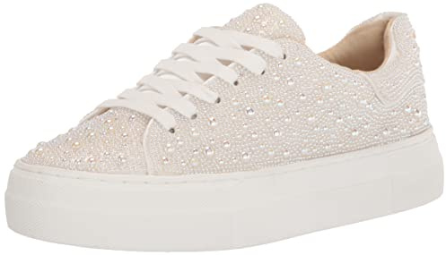 Betsey Johnson Women's Sidny Sneaker, Pearl, 6 UK