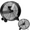 RELAX4LIFE Ventilatore da Terra 180W, Ventola con 2 Ruote, 3 Velocità Regolabili, Ventilatore Elettrico con Struttura Metallica, Facile da Usare e Regolare con Manopola (Nero)