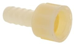 tecuro gerade Schlauchtülle Ø 13 mm x ÜWM 1/2 Zoll, PA (nylon 66), natur