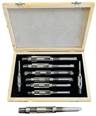 Rahish Tools Alésoir manuel réglable H4 à H12 Tailles – 15/32 à 1-3/16 Outil d'alésage pour une finition précise des trous avec lames en acier au carbone – Outils à main pour métal et bois – 11,90