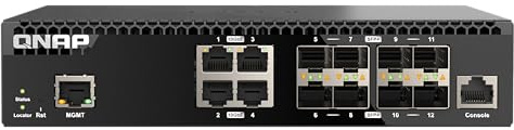QNAP Switch QSW-M3212R-8S4T | 10 Gigabit, Managed