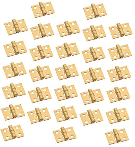 Hemobllo Lot de 2 Mini Charnières pour Boîtes à Bijoux en Alliage pour Le Travail Du Bois 30 Pièces