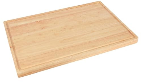 Argon Tableware Large Wooden Chopping Board - 60x40x3cm Thick Butchers Block Wood Cutting Board for Meat, Vegetables & Cheese - Charcuterie & Cheese Wood Chopping Mat for Kitchens