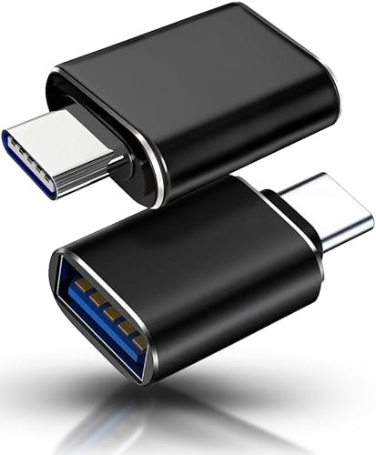 USB C Adapter (2 Pack) USB C to USB Adapter High-Speed Data Transfer USB-C Male to USB 3.0 Female Adapter Compatible with MacBook Pro after 2016 MacBook Air after 2018 Dell XPS and More Type C