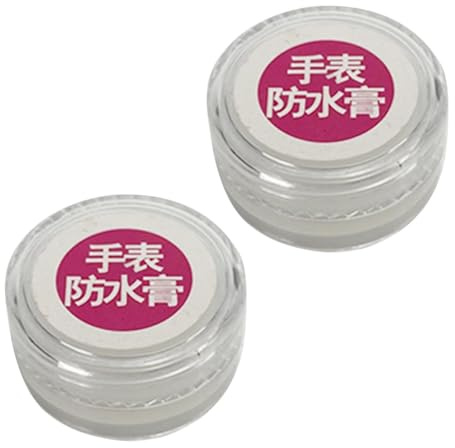 Lot de 2 graisses de silicone pour réparation de joints de montre - Lube Tools, lubrifiant de silicone - Huile de montre pour la réparation de montres - Accessoires de montre
