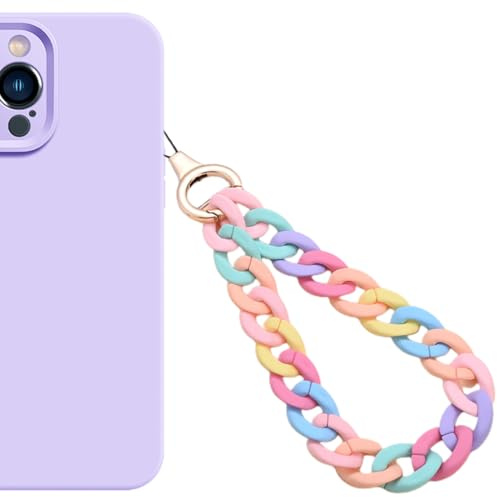 MKVZIYE Universale Bunte Acrylkette Handykette Handgelenkschlaufe Kette Handy Lanyard Handy Anhänger Telefonkette Schlüsselanhänger Handygürtel Handyschmuck Hängende Kette Handschlaufe Taschenanhänger