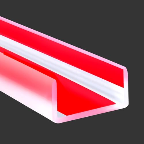 Gummikantenprofil, selbstklebende U-förmige Kantenleiste für die Türinnenseite, Holzbretter und Regale, flexibler Kantenschutz für Möbel, Größe 35 mm, passend für 33–36 mm, Länge 6 m