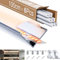 6 × LED Eckprofil Alu WeiB 1m für Max Breite10mm Led Strip, L1000*15.8 * 15.8mm, LED Profil 45 Grad Schiene V Form Eckprofil Streifen Kanal und Diffusor für Indirekte (eckprofil - 1M, 6)