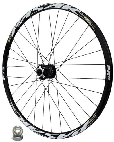 LPYDWZ MTB Fahrradräder 24/26/27,5/29 Zoll, HG Scheibenbremse 4 Abgedichtete Lagernaben 32 Loch Schwarze Mountainbike Felge for 7-12 Gänge 2210g(Front Wheel,27.5 inch)