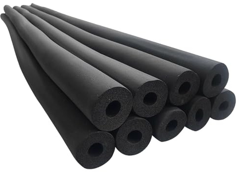 2.0 m Foam Pipe Insulation Lagging Wrap Rubber Hose for Protecting Pipes Black Water Pipe Insulation Cotton ID 22/25/28/34/43/48/60/76/89.0 mm 1 Piece(ID 48.0mm)