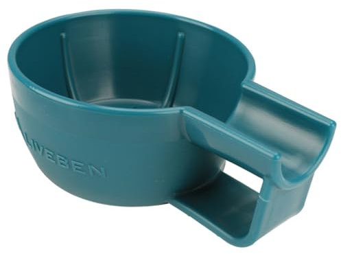 Healeved Tiefe Rasierschale aus Kunststoff Große Seifenschale aus Pp Blau für Nassrasur und Rasierschaum Robust und Leicht
