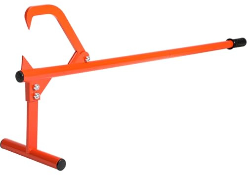 YOUNITA 51 Long Handle Log Lifter, Adjustable Heavy Duty Log Roller, Cant Hook with Rubber Grip, Logging Tool for Rolling and Raising Log (Orange)