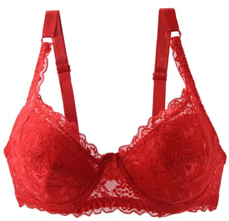 Invisilift Bra Bras for Women Sports Girls School Two Cup Sizes Bigger Strapless Frontless Push Up Backless Wedding Dress Sports G Cup Red 95D