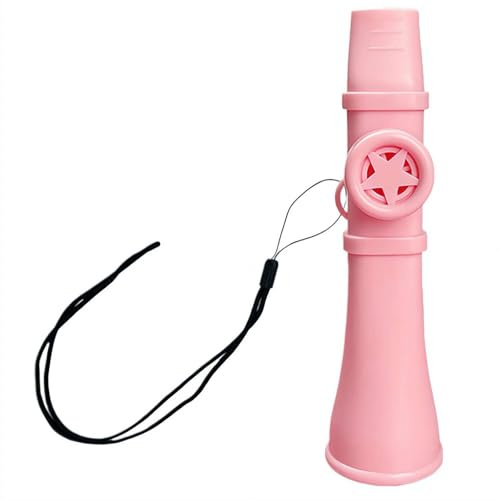 Professionelle Kazoo Flöte - Keine Membranen erforderlich, leicht zu erlernendes Musikinstrument für Gitarre, Violine, Ukulele, einzigartiges Geschenk für alle Altersgruppen (Rosa)