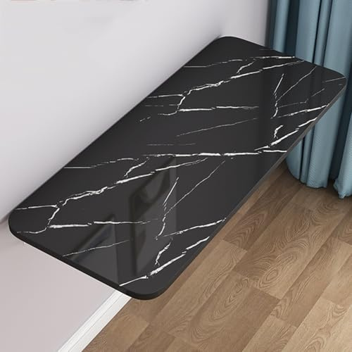 Escritorio plegable montado en la pared, mesa flotante para ahorrar espacio, para el hogar, oficina, cuarto de lavado y espacios pequeños (80 x 30 cm)