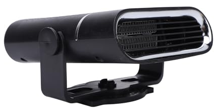 Pssopp 150W Bilvärmare Fläkt Hög Effekt Vindrutan Defroster Defogger Multifunktionell Bärbar Demister Heat Air Cooling, Autopart med Stativ Stabil för Utomhusvinterkörning (24V)