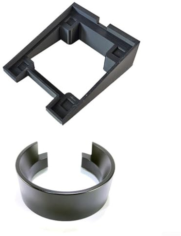 Base du moulin à café avec anneau doseur et récipient à bulles avec fond pour Mignon pour MMG Series pour maximiser l'utilisation des grains et simplifier le nettoyage (base + anneau)