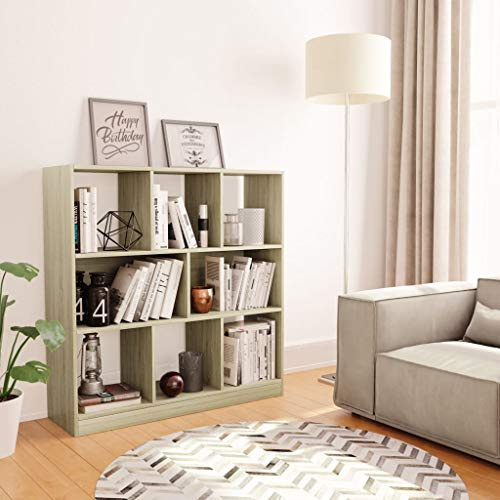 Solivagant Bücherregal Sonoma-Eiche 97,5x29,5x100 cm Holzwerkstoff, Möbel,Regalsysteme,Bücherregale Bücherschränke, 28.35 kg-800174