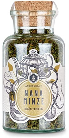 Ankerkraut Nana Minze Kräutertee, loser Kräutertee, 35g im Korkenglas