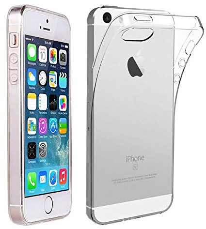 ebestStar - Coque pour iPhone SE 5S 5 Apple, Etui Protection Silicone Transparent Antichoc, Souple Slim, Transparent