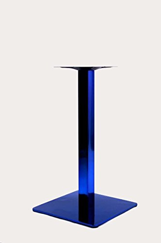 Tischgestell, Saphir, 72 cm, Tischfuß, blaues Gestell, Cocktailbar, quadratischer Fuß,Saphir