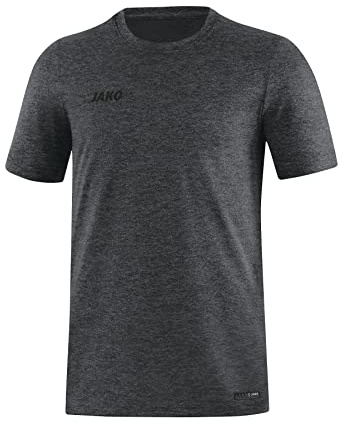 JAKO Herren T-Shirt Premium Basics, Anthrazit-Meliert, L
