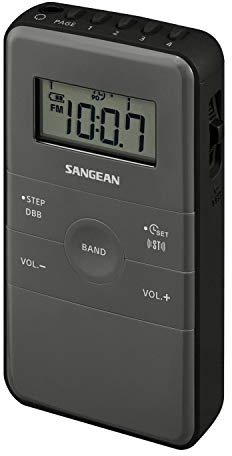 Sangean DR-140 Taschenradio - AM/FM Tragbares Mini Radio Receiver - Schwarz