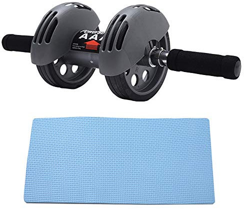 Qis.GH AB Roller Rueda De Aparatos De Gimnasia, Entrenamiento Abdominal De La Rueda De La Máquina Fuerza Gimnasio En Casa, Abdominal Y Core Rueda De Ejercicio De Entrenamiento De Rodillos
