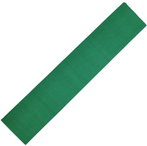 BCreativetolearn Grandi fogli di carta crespa verde scuro, alternativa alla carta velina, colori vivaci per creazioni fai da te, fiori di carta e confezioni regalo, rotolo di carta 50 cm x 300 cm.