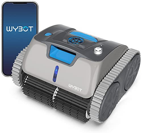 WYBOT Poolroboter Boden und Wand mit App, 15000mAh Akku Poolroboter Hält 180 Min., Vollautomatisch Poolreiniger Boden, Wandreinigung, Poolsauger mit Intelligente Gyroskop-Pfadplanung (Osprey 700 MAX)