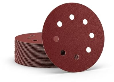 Schleifblätter 180mm Klett Schleifscheiben Körnung 40 für Langhalsschleifer Trockenbau Schleifmaschine(30Pcs)