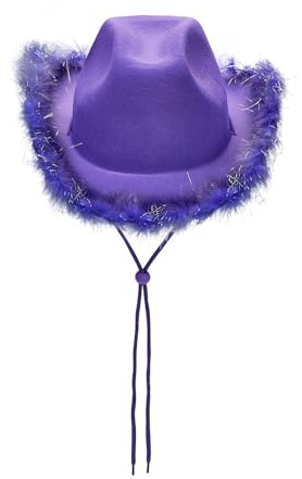 Nicoxijia Cowgirl Hats Bride Western Cowboy Hat for Women Girls, Funny Party Hats Princess Cowboy Hat,Costume Accessories