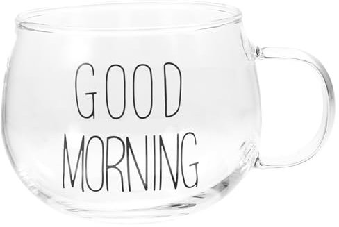 Hoement Tazza Per Latte e Contenitore Per Colazione Tazza Da Bere Per Uso Quotidiano e Decorazione