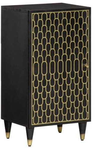 Somanki Beistellschrank 40x33x75 cm Massivholz Mango, Schrank Klein, Flurschrank, Kommode, Vorratsschrank, Flurschrank, Badezimmerschrank, Kleinmöbel - 358344