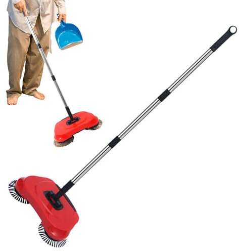 Spazzatrice Tappeti - Spazzatrice Non Elettrica | Spazzatrice Tappeti, Spazzatrice A Mano, Strumenti Per La Pulizia Del Pavimento, Spazzatrice Con Manico Regolabile Per Superfici In Legno Duro, P