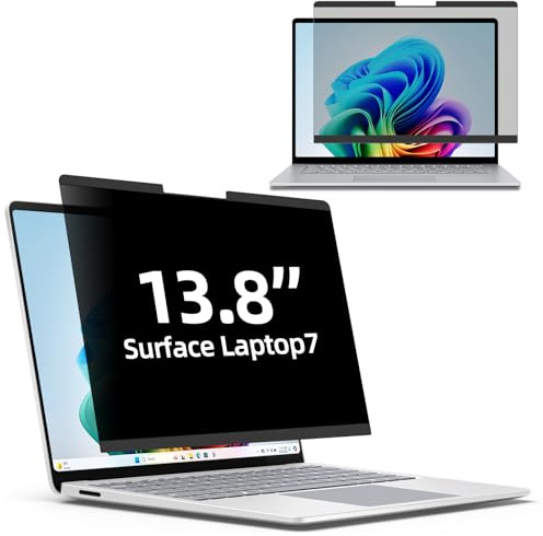 PYS 13.8 inch Surface Privacy Screen Protector for Surface Laptop 7 | Magnetic Removable Privacy Filter