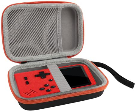 Gugxiom Handheld Game Console Case for R36S, R40S PRO, RG35XXSP, RG353V, RG35XX, Gaming Player Case Large Capacity Mesh Bag Shock Proof Hard