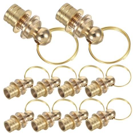 Cabilock 10pcs Jewelry Connector Charm Gourd Plug Screw Clasps Twist Clasps for Bracelet Chains Necklace Chains