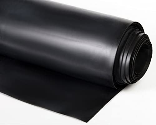 Teichfolie, schwarz, 0,35 mm, Teichfolienunterlage mit verbesserter UV- und Witterungsbeständigkeit, ideal für Schwimmbäder und Gartenteiche, Größe 1 x 2 m