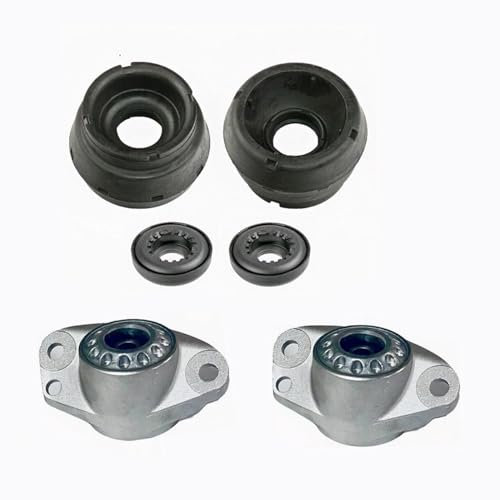 Hajus 4121010002 4x Federbeinstützlager + 2x Wälzlager Vorne Hinten Links Rechts 1J0412331C 1J0513353C 1J0412249 kompatibel mit TT Seat Skoda VW Golf Polo