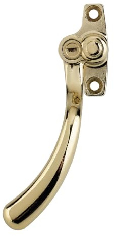 Timber Series Tear Drop Espag Window Handle (Key Locking) - (Left Hand) - Hardex Gold