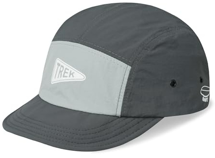 Clakllie 5 panelkeps med kort skärm vattentät basebollkeps män mjuk lätt sport löpning mössa ostructured utomhus hatt, CDGE-BSSD2567-grå, one size