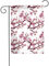 BROLEO Décoration de jardin avec paillettes et fleurs de prunier - Double face - 30,5 x 45,7 cm