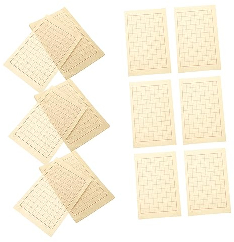 Chinesisches Kalligraphiepapier für Übung, 40 Blatt, Beige, Papier | Fein und Glatt, für Tinte Geeignet, mit Atmungsaktivität, Geeignet für Chinesische Kalligraphie und Basteln