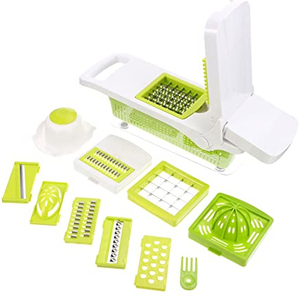 FUNNETOYU Rebanador Rallador De Verduras Manual Hogar Cortador De Verduras y Frutas De Utensilio De Cocina