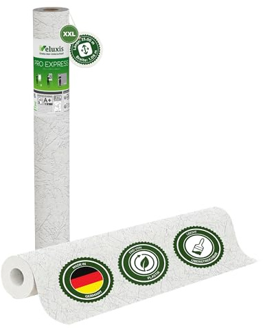 Veluxis Vliestapete PRO Unregelmäßige Spachtel-Struktur – 25,00 m × 1,06 m | Renoviervlies Unregelmäßige Spachtel-Struktur, rissüberbrückend, blickdicht, überstreichbar, Made in Germany I Veluxis ®