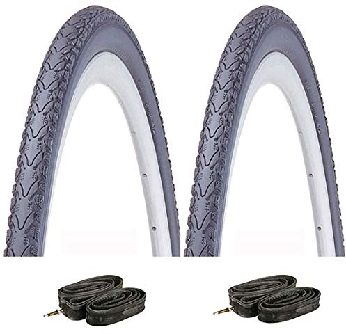 KENDA N°2 däck + 2 sovrum 28 tum - 700 x 40 (42-622) svart cykelcykel stadscykel cykel