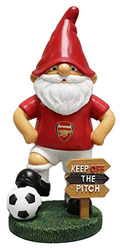 FOCO EPL Arsenal Football Premier League Championship Keep Off The Pitch Garden Gnome Ornament Indoor/Outdoor…