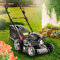 BRAST® Benzin Rasenmäher mit Antrieb | 3,5kW(4,76PS) | 46cm Schnittbreite | viele Modelle | TÜV | 4 Takt OHV Motor | 30-80mm Schnitthöhe | 60L Fangkorb | Stahlgehäuse | 18170