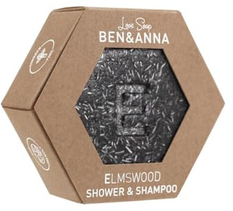 Ben&Anna Love Soap ELMSWOOD, Festes Shower&Shampoo, 60 g